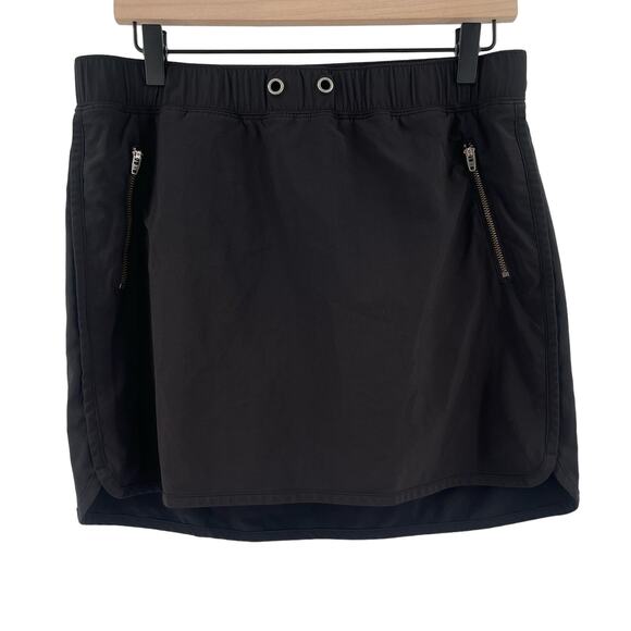 Athleta Pants - ATHLETA Stretch In Skort Size Medium Skirt Black Zipper Athleisure Athletic